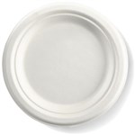BIOPAK BIOCANE ROUND PLATE 180MM WHITE PACK 125