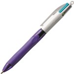 BIC 4 COLOUR GRIP RETRACTABLE PEN MEDIUM FASHION COLOURS