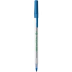 BIC ECOLUTIONS ROUND STIC BALLPOINT PEN MEDIUM BLUE BOX 50