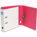 BANTEX DUET LEVER ARCH FILE 70MM A4 WHITE AND PINK