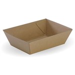 BIOPAK BIOBOARD TRAY SIZE 1 BROWN PACK 50