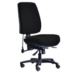 DAL ERGOSELECT STRIDE CHAIR HIGH BACK BLACK NYLON BASE NO ARMS MEDIUM SEAT FABRIC BLACK