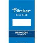 WRITER MEMO BOOK RULED 8MM FEINT RULED 55GSM 80 PAGE 165 X 100MM BLUE