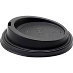 BIOPAK BIOCUP PLA CUP LIDS LARGE 94MM BLACK PACK 50