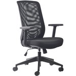 BURO MONDO GENE TASK CHAIR HIGH MESH BACK ARMS BLACK