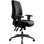 BURO TIDAL CHAIR MEDIUM BACK ARMS BLACK