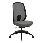 BURO FORCE ERGONOMIC OFFICE CHAIR BLACK FRAME GREY SEAT