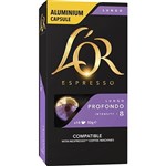LOR ESPRESSO NESPRESSO COMPATIBLE COFFEE CAPSULES LUNGO PROFONDO PACK 10