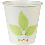 BIOPAK BIOCUP SINGLE WALL CUP LEAF 230ML PACK 50