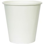 BIOPAK BIOCUP SINGLE WALL CUP WHITE 230ML PACK 50