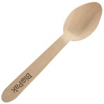 BIOPAK COATED 100 WOOD TEASPOON 100MM PACK 100