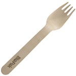 BIOPAK COATED 100 WOOD FORK 160MM PACK 100