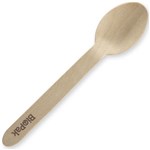 BIOPAK COATED 100 WOOD SPOON 160MM PACK 100