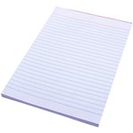 QUILL RULED BANK PAD 60GSM 100 LEAF A4 WHITE