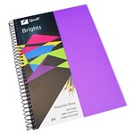 QUILL VISUAL ART DIARY 110GSM 120 PAGE A4 PP DARK PURPLE