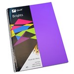 QUILL VISUAL ART DIARY 110GSM 120 PAGE A3 PP DARK PURPLE