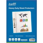 BANTEX HEAVY DUTY SHEET PROTECTORS 125 MICRON A4 CLEAR PACK 25