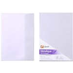 QUILL C6 METALLIQUE ENVELOPES PLAINFACE STRIP SEAL 80GSM 114 X 162MM MOOSTONE PACK 10