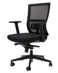 RAPIDLINE CASCADE MESH CHAIR SYNCHRO HIGH DENSITY FOAM BLACK