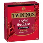 TWININGS ENGLISH BREAKFAST TEA BAG EXTRA STRONG PACK 80