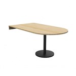 RAPIDLINE DEND TABLE TOP AND ESTILO BASE 1800 X 1000 X 745MM NATURAL OAKBLACK
