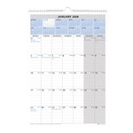 DEBDEN WALL CALENDAR CE0013 MONTH TO VIEW 300 X 432MM