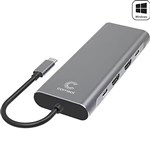 COMSOL USBC TO DUAL HDMI MULTIPORT ADAPTOR 4K GREY