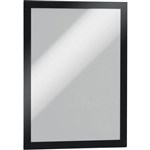 DURABLE DURAFRAME SIGN HOLDER ADHESIVE BACK A4 BLACK PACK 2