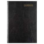 CUMBERLAND 52ECBK CASEBOUND DIARY 2 DAYS TO PAGE A5 BLACK