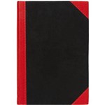 BLACK AND RED NOTEBOOK CASEBOUND RULED 200 PAGE A4