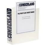 CUMBERLAND EARTHCARE INSERT RING BINDER 2D 25MM A4 WHITE