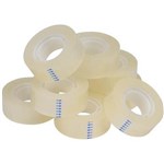 INITIATIVE STICKY TAPE 19MM X 33M CLEAR PACK 8
