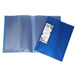 HARLEQUIN DISPLAY BOOK INSERT COVER NONREFILLABLE 10 POCKET A4 BLUE