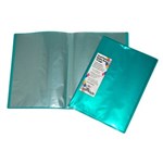 HARLEQUIN DISPLAY BOOK INSERT COVER NONREFILLABLE 10 POCKET A4 GREEN