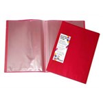 HARLEQUIN DISPLAY BOOK INSERT COVER NONREFILLABLE 10 POCKET A4 RED