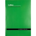 COLLINS A24 SERIES ANALYSIS BOOK 14 MONEY COLUMN FEINT RULED STAPLED 24 LEAF A4 GREEN