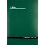 COLLINS A60 SERIES ANALYSIS BOOK 13 MONEY COLUMN FEINT RULED STAPLED 60 LEAF A4 GREEN