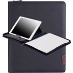COLLINS CH1 COMPACT COMPENDIUM ZIP CLOSURE WITH NOTEPAD QUARTO 260 X 210MM NAVY BLUE