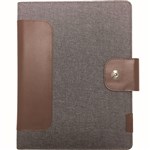 COLLINS CH2 COMPACT COMPENDIUM MAGNETIC CLOSURE WITH NOTEPAD QUARTO 260 X 210MM GREY