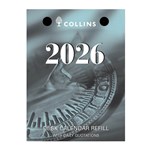 COLLINS DESK CALENDAR DCRT REFILL DAY TO PAGE TOP PUNCH