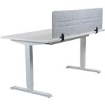 HEDJ ABOVE PET DESK MOUNTED SCREEN 1400 X 340MM LIGHT GREY