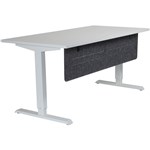 HEDJ BELOW PET DESK MOUNTED SCREEN 1400 X 340MM CHARCOAL