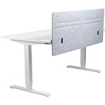 HEDJ FRONT PET DESK MOUNTED SCREEN 1400 X 500MM LIGHT GREY