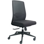 DAL JIRRA PRO CHAIR SYNCHRO HIGH MESH BACK SEAT SLIDE NYLON BASE WITHOUT ARMS FABRIC BLACK