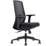 DAL JIRRA PRO CHAIR SYNCHRO HIGH MESH BACK SEAT SLIDE NYLON BASE 3D ARMS FABRIC BLACK