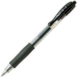 PILOT G2 RETRACTABLE GEL INK PEN 05MM BLACK