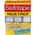 SELLOTAPE VALUE PACK DISPENSERS 18MM X 12M