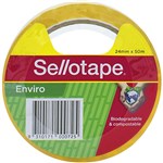 SELLOTAPE ENVIRO TAPE 24MM X 50M CLEAR