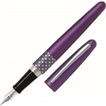 PILOT MR3 FOUNTAIN PEN VIOLET ELLIPSE FINE NIB BLACK