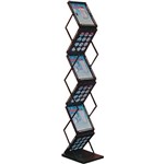DEFLECTO PORTABLE CONCERTINA DISPLAY STAND A4 BLACK